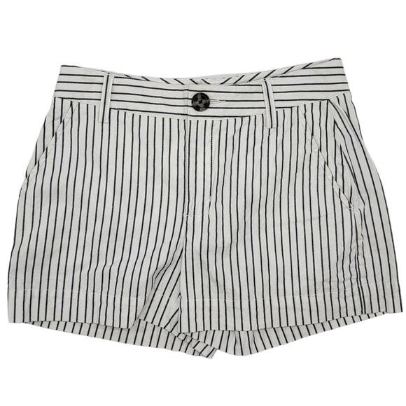 CAbi Viva Striped Spring Stretch Cotton Shorts - Size 0 - Picture 2 of 5